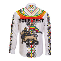 (Custom Personalised) Ethiopia Long Sleeve Button Shirt Reggae Style No.1 LT6 - Wonder Print Shop