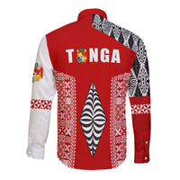 Tonga Rugby Long Sleeve Button Shirt Mate Ma'a Tonga LT13 - Wonder Print Shop