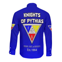 (Custom Personalise) Knights of Pythias Long Sleeve Button Shirt Since 1864 Original Style LT13 - Wonder Print Shop
