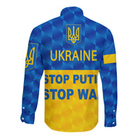 Ukraine Hawaii Long Sleeve Button Shirt 2022 Special Vibes LT8 - Wonder Print Shop