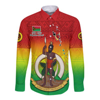 Vanuatu Independence Day Long Sleeve Button Shirt 42nd Anniversary Yumi Yumi Yumi LT13 - Wonder Print Shop