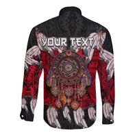 (Custom Personalised) Native American Long Sleeve Button Shirt Native Dreamcatcher LT6 - Wonder Print Shop