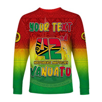 (Custom Personalised) Vanuatu Independence Day Long Sleeve Shirt 42nd Anniversary Yumi Yumi Yumi LT13 - Wonder Print Shop
