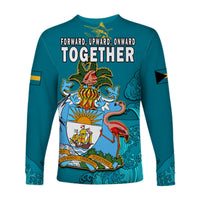 Bahamas Independence Day Long Sleeve Shirt Blue Marlin Since 1973 Style - Wonder Print Shop