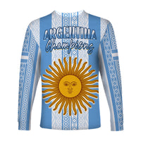 Argentina Football Long Sleeve Shirt Champions World Cup Gaucho Vamos LT13 - Wonder Print Shop