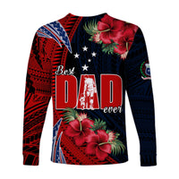 Samoa Fathers Day Long Sleeve Shirt Polynesian Best Dad Ever LT13 - Wonder Print Shop