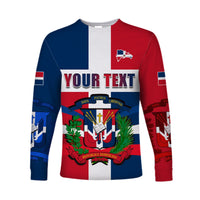 (Custom Personalised) Dominican Republic Long Sleeve Shirt Dominicana Proud Style Flag LT13 - Wonder Print Shop
