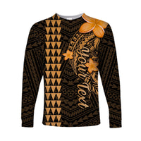 Custom Personalised Hawaii Long Sleeve Shirt Kakau Kanaka Maoli Combine Polynesian Shark Ver.01 - Wonder Print Shop