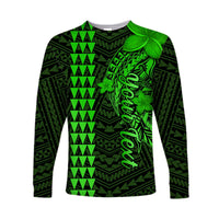 Custom Personalised Hawaii Long Sleeve Shirt Kakau Kanaka Maoli Combine Polynesian Shark Ver.02 - Wonder Print Shop