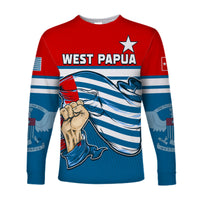 Free West Papua Long Sleeve Shirt One People One Soul Strong West Papuan LT13 - Wonder Print Shop