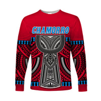 Guam Chamorro Long Sleeve Shirt Latte Stone Red Polynesian Haligi LT13 - Wonder Print Shop