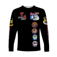 (Custom Personalised) Tuskegee Airmen Long Sleeve Shirt Red Tail Angels American Heros - Wonder Print Shop