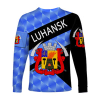 Ukraine Luhansk Long Sleeve Shirt Sporty Style LT8 - Wonder Print Shop