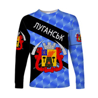 Ukraine Luhansk Long Sleeve Shirt Sporty Style LT8 - Wonder Print Shop
