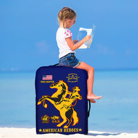 (Custom Personalised) Buffalo Soldiers Luggage Cover BSMC United States Army Simple Style Ver.02 - Wonder Print Shop