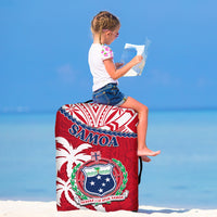 Samoa Luggage Cover Samoan Coat Of Arms With Coconut Red Style - Wonder Print Shop