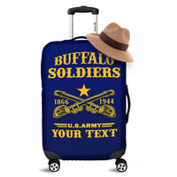 (Custom Personalised) Buffalo Soldiers Luggage Cover BSMC United States Army Simple Style - Wonder Print Shop