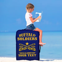 (Custom Personalised) Buffalo Soldiers Luggage Cover BSMC United States Army Simple Style - Wonder Print Shop