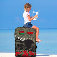 Vanuatu New Zealand ANZAC 2022 Luggage Covers Maori Camouflage - Wonder Print Shop