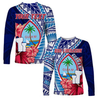 (Custom Personalised) Guam Chamorro Long Sleeve Shirt Happy Liberation Day Latte Stone LT13 - Wonder Print Shop