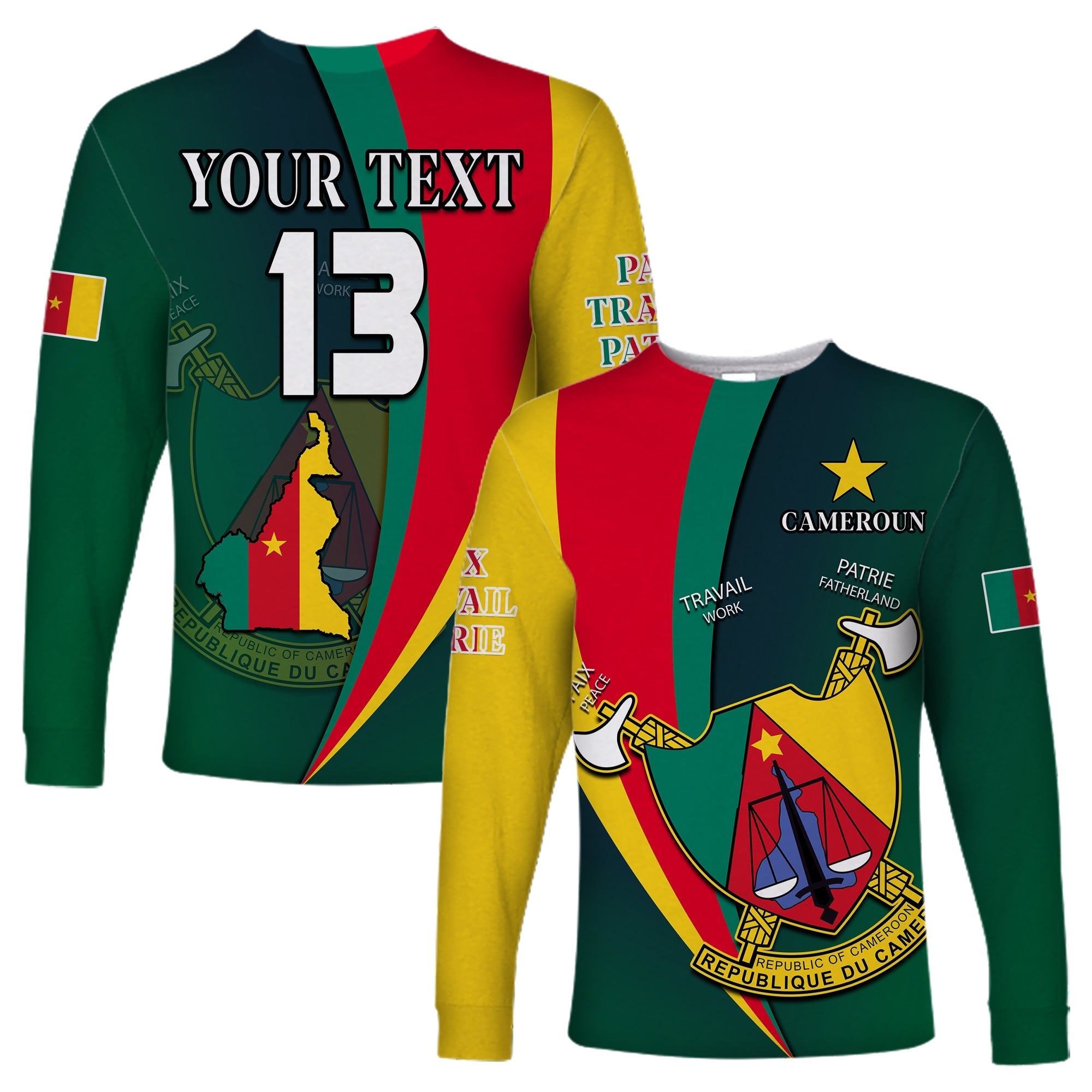 custom-text-and-number-cameroon-long-sleeve-shirt-map-cameroun-style-flag