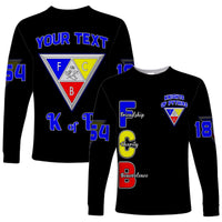 (Custom Personalise) Knights of Pythias Long Sleeve Shirt Since 1864 Simple Style LT13 - Wonder Print Shop