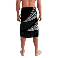Tonga Lavalava Wave Pattern Alternating White LT8 - Wonder Print Shop