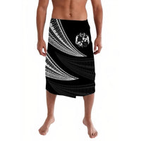 Tonga Lavalava Wave Pattern Alternating White LT8 - Wonder Print Shop