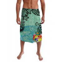 Tonga Lavalava Vintage Floral Pattern Green LT8 - Wonder Print Shop