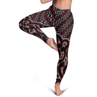 new-zealand-womens-leggings-maori-graphic-tee-patterns-red