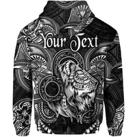 Custom Leo Zodiac Polynesian Hoodie Unique Style Black LT8 - Wonder Print Shop