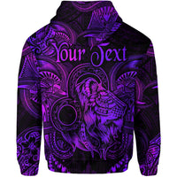 Custom Leo Zodiac Polynesian Hoodie Unique Style Purple LT8 - Wonder Print Shop