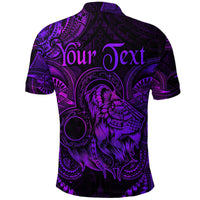 Custom Leo Zodiac Polynesian Polo Shirt Unique Style Purple LT8 - Wonder Print Shop
