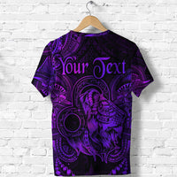 Custom Leo Zodiac Polynesian T Shirt Unique Style Purple LT8 - Wonder Print Shop