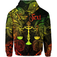 Custom Libra Zodiac Polynesian Hoodie Unique Style Reggae LT8 - Wonder Print Shop