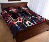 (Custom Personalised) Fathers Day - New Zealand Firefighter Dad Quilt Bed Set- Maori Pattern - Wonder Print Shop