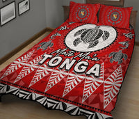 Mate Ma'a Tonga Ngatu Fonu Rugby Quilt Bed Set LT6 - Wonder Print Shop