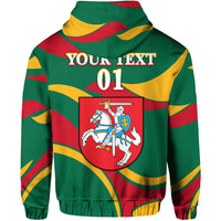 Custom Lithuania Zip Hoodie Coat Of Arms Lietuva Sporty Style LT8 - Wonder Print Shop