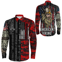 Viking Clothing American Viking Long Sleeve Button Shirt RLT12 - Wonder Print Shop