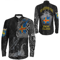 Viking Clothing Viking land Drakkar Long Sleeve Button Shirt RLT12 - Wonder Print Shop
