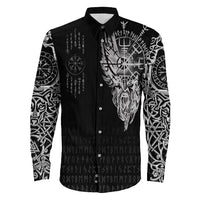 Viking Clothing Viking Compass Vegvisir Tattoo Long Sleeve Button Shirt RLT12 - Wonder Print Shop