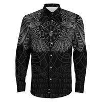Viking Clothing Viking Odin's Celtic Two Ravens Special Version Long Sleeve Button Shirt RLT12 - Wonder Print Shop