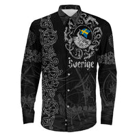 Viking Clothing Viking Drakkar Sweden Warship Long Sleeve Button Shirt RLT12 - Wonder Print Shop