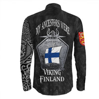 Viking Clothing Viking Finland Drakkar Long Sleeve Button Shirt RLT12 - Wonder Print Shop