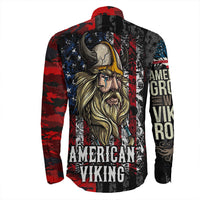 Viking Clothing American Viking Long Sleeve Button Shirt RLT12 - Wonder Print Shop