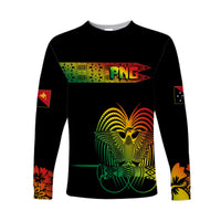 PNG Hibiscus Tribal Pattern Long Sleeves Shirt Motuan Reggae Color - Wonder Print Shop