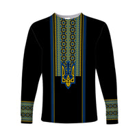 Ukraine Folk Patterns Long Sleeves Shirt Unity Day - Wonder Print Shop