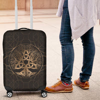 Viking Luggage Covers - Tree Of Life Yggdrasil with Triquetra Luggage Covers RLT12 - Wonder Print Shop