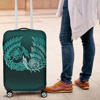 Viking Luggage Covers - Ragnarok Huginn Muninn - Cyan Version Luggage Covers RLT12 - Wonder Print Shop