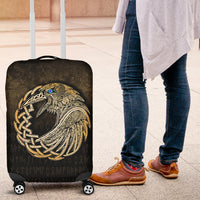 Viking Luggage Covers - Vikings Raven - Gold Version Luggage Covers RLT12 - Wonder Print Shop